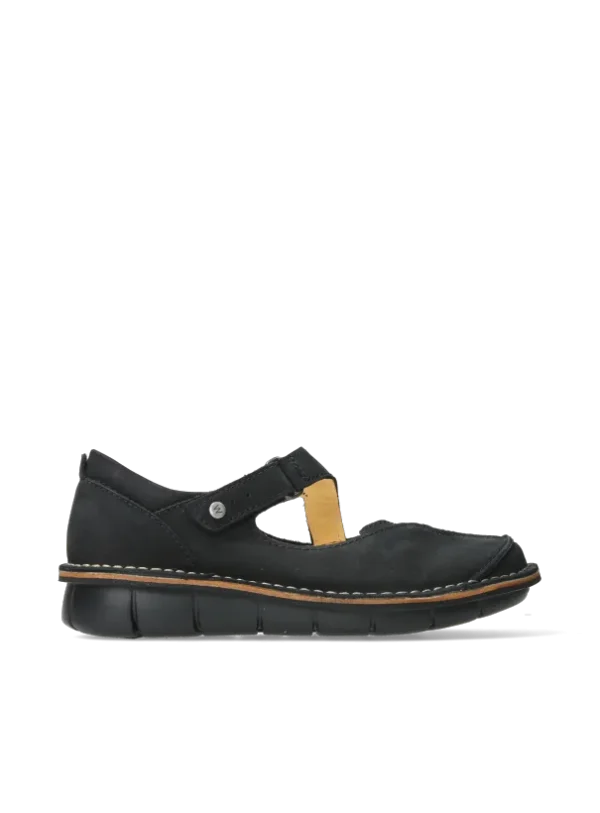 Wolky Cordoba - zwart nubuck Bandschoenen voor dames