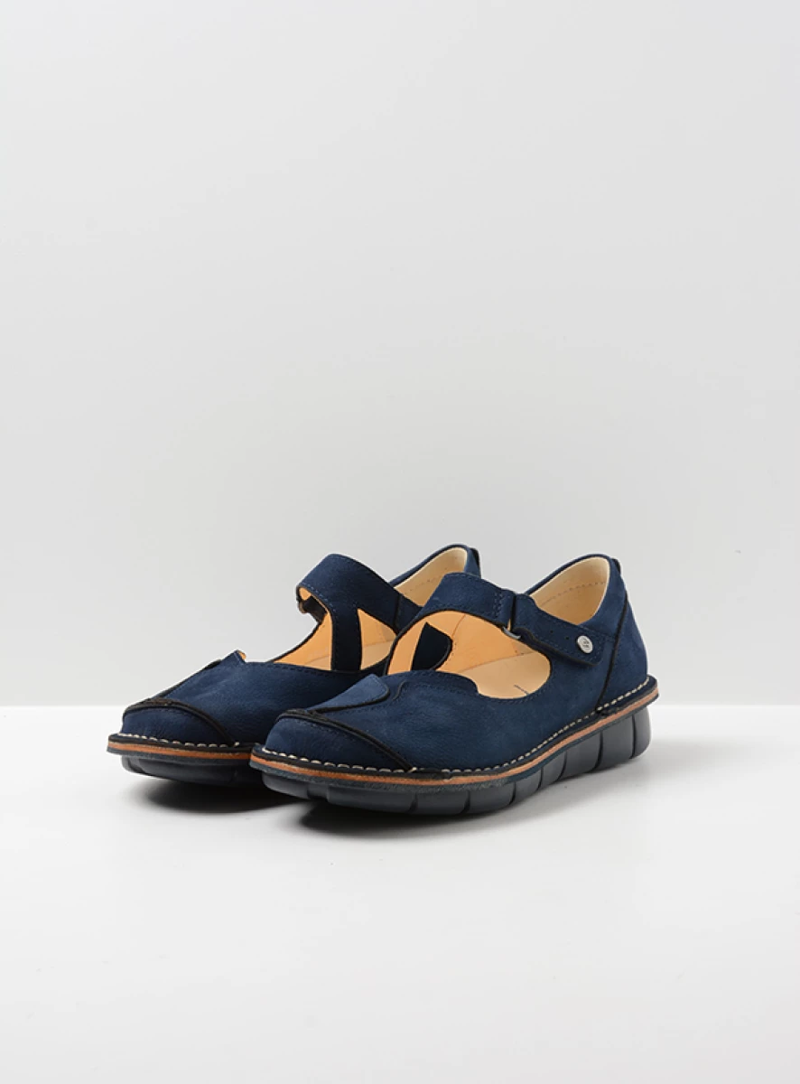 wolky bandschoenen 08389 cordoba 11820 blauw nubuck front