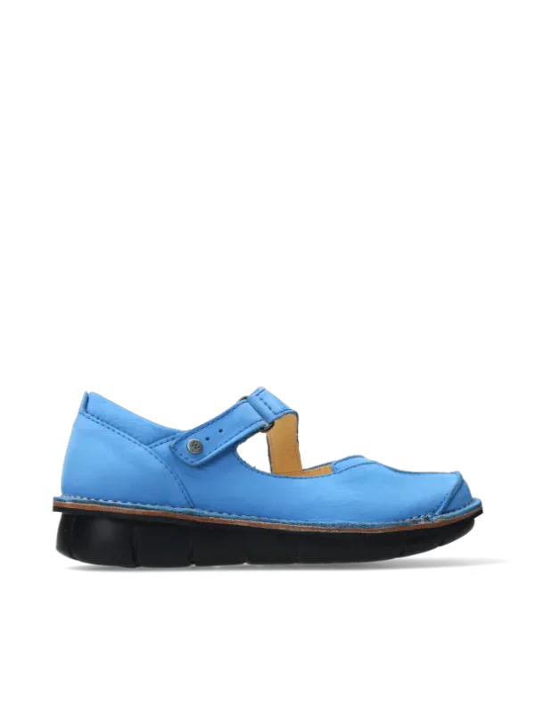 Wolky Cordoba - hemelsblauw nubuck Bandschoenen voor dames